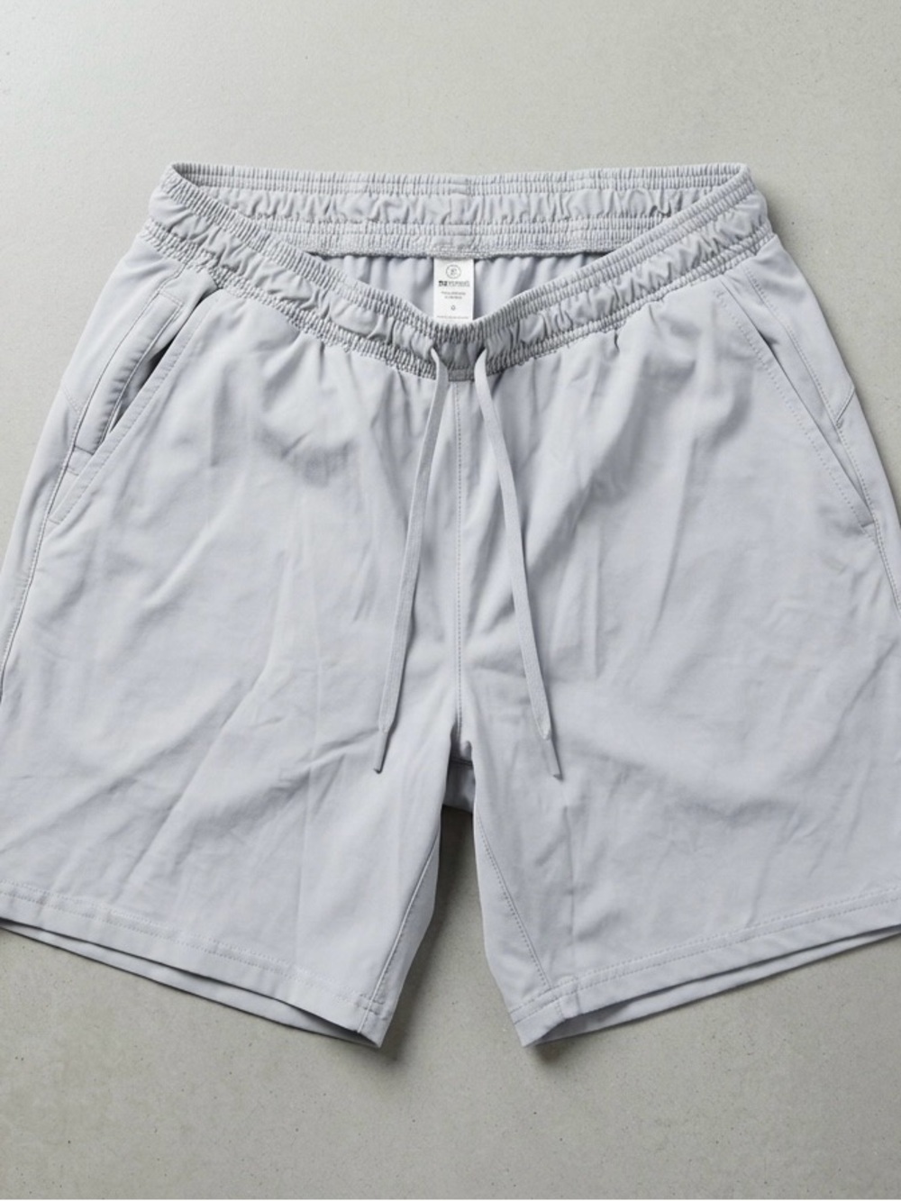 lululemon athletica Light Gray Performance Drawcord Shorts
